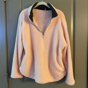 Light Pink Quarter Zip Jacket